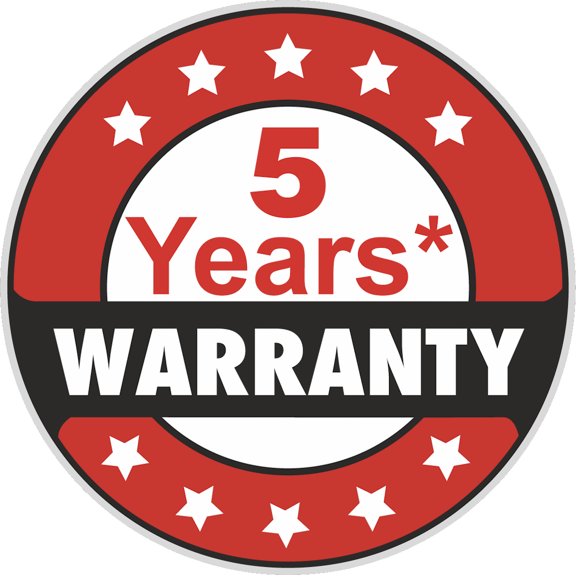 5 Year Warranty